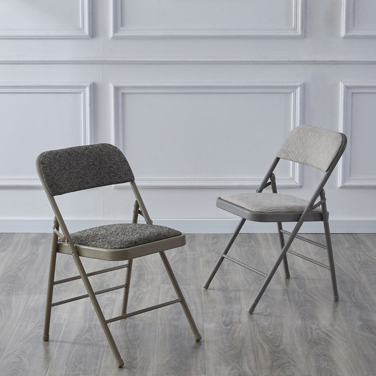 Chaise d'intérieur et d'extérieur moderne, chaises d'appoint de salle à manger à dossier ouvert sans accoudoirs en métal