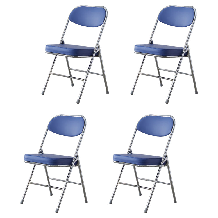 Chaise d'intérieur et d'extérieur moderne, chaises d'appoint de salle à manger à dossier ouvert sans accoudoirs en métal