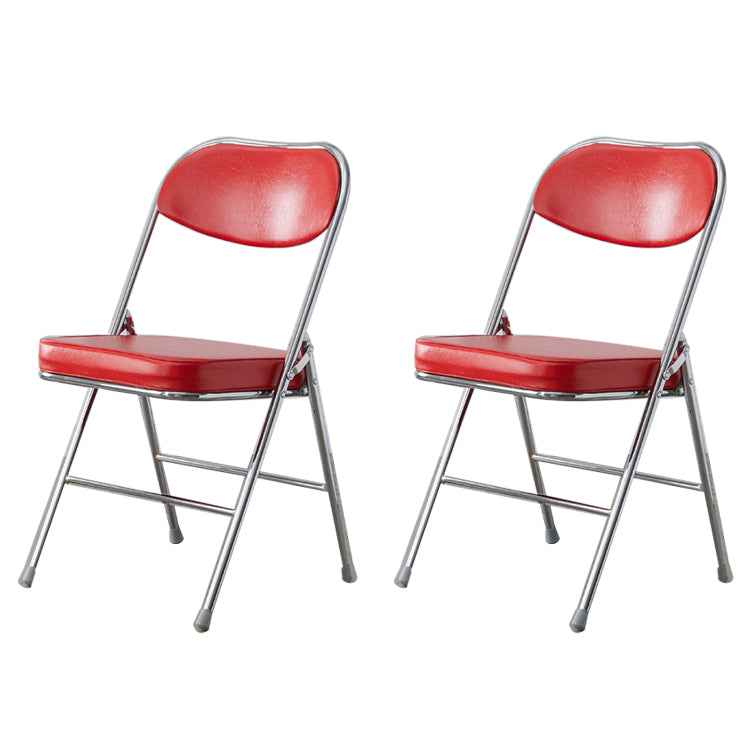 Chaise d'intérieur et d'extérieur moderne, chaises d'appoint de salle à manger à dossier ouvert sans accoudoirs en métal
