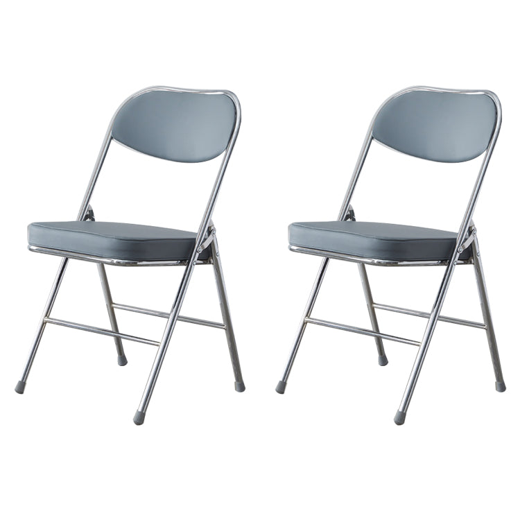Chaise d'intérieur et d'extérieur moderne, chaises d'appoint de salle à manger à dossier ouvert sans accoudoirs en métal