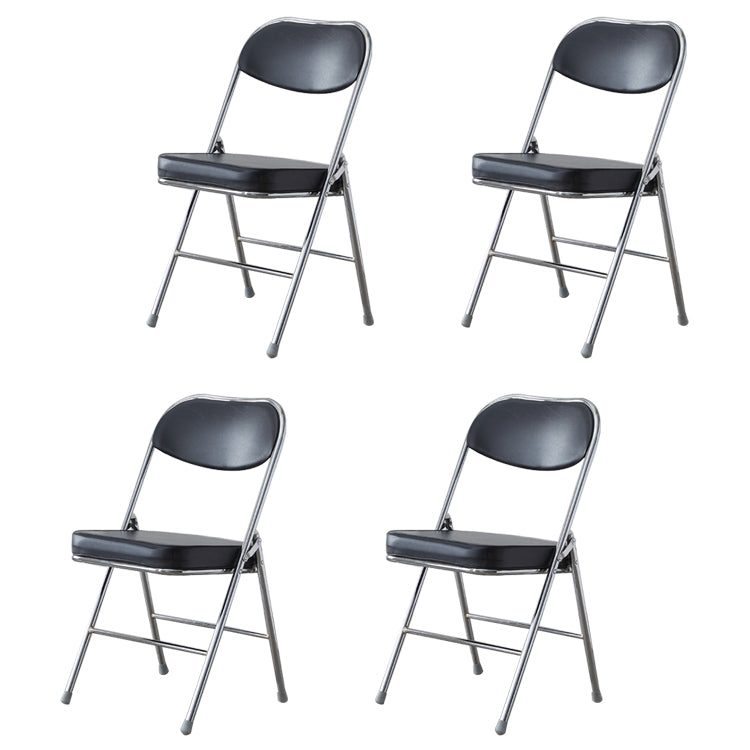 Chaise d'intérieur et d'extérieur moderne, chaises d'appoint de salle à manger à dossier ouvert sans accoudoirs en métal