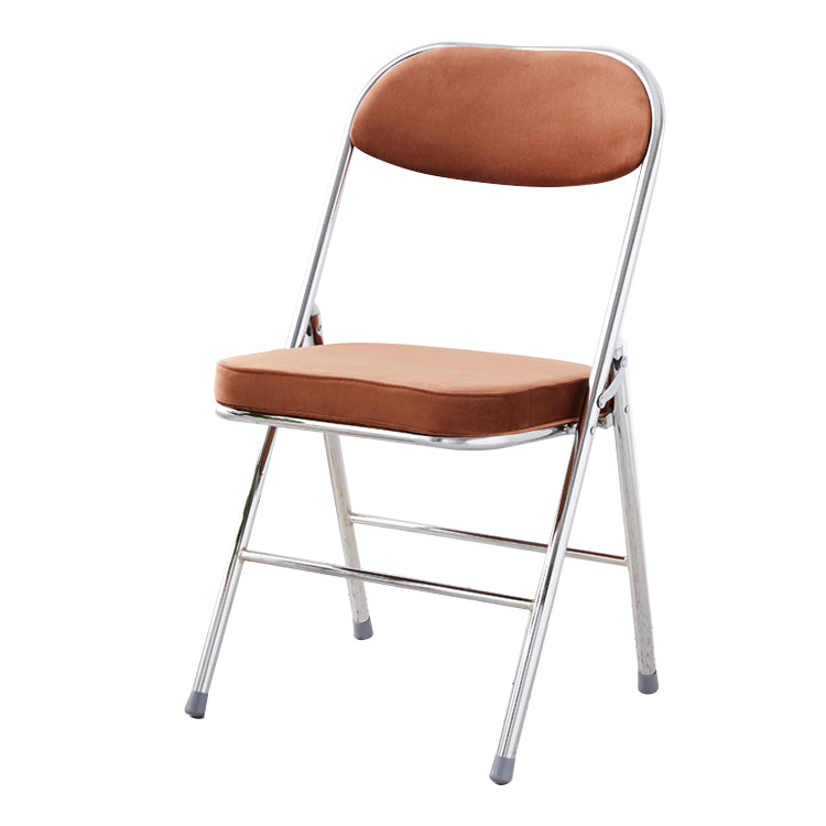 Chaise d'intérieur et d'extérieur moderne, chaises d'appoint de salle à manger à dossier ouvert sans accoudoirs en métal