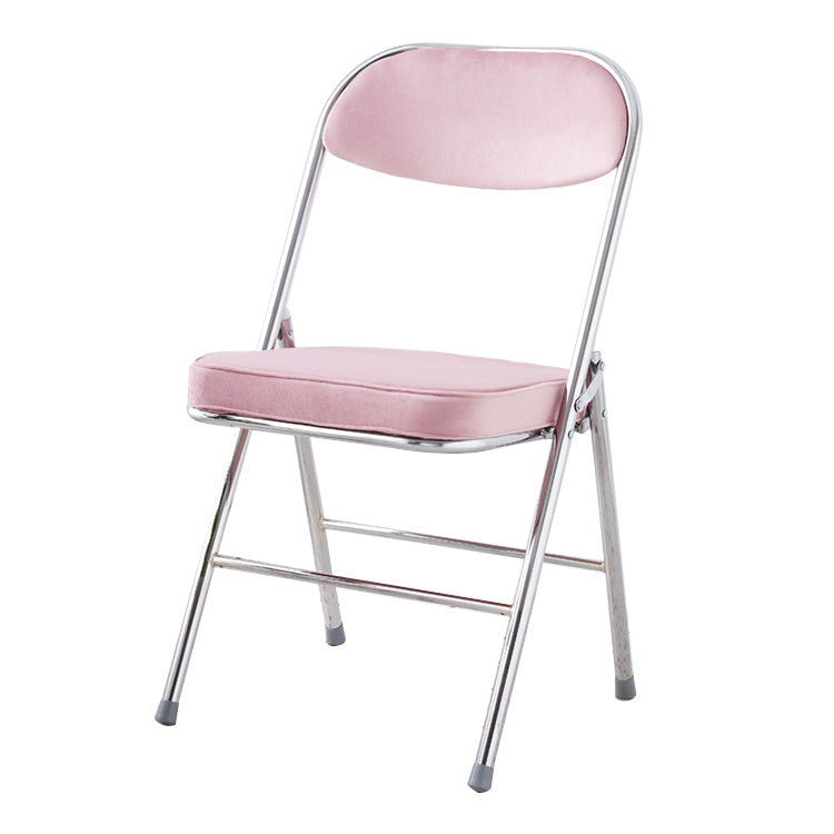 Chaise d'intérieur et d'extérieur moderne, chaises d'appoint de salle à manger à dossier ouvert sans accoudoirs en métal
