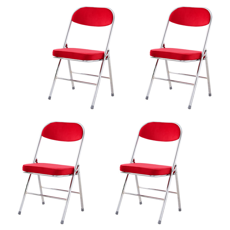 Chaise d'intérieur et d'extérieur moderne, chaises d'appoint de salle à manger à dossier ouvert sans accoudoirs en métal