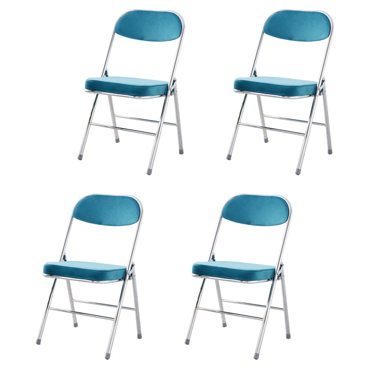 Chaise d'intérieur et d'extérieur moderne, chaises d'appoint de salle à manger à dossier ouvert sans accoudoirs en métal