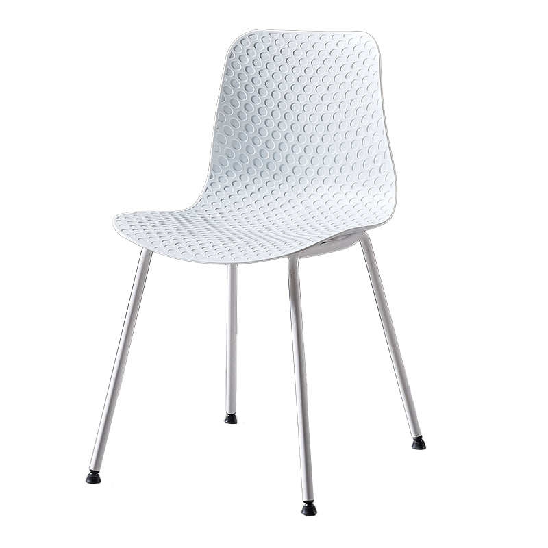 La salle à manger contemporaine en métal préside la chaise sans bras de salle à manger en plastique pour l'usage de restaurant
