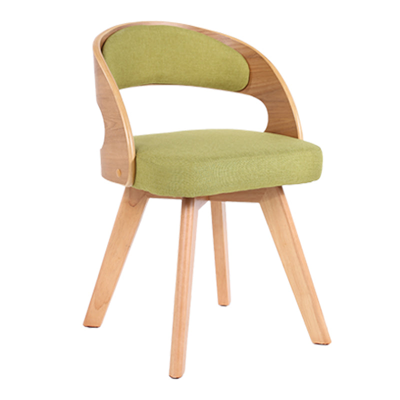 Sillas de comedor de madera de estilo moderno, respaldo abierto, silla lateral para cocina
