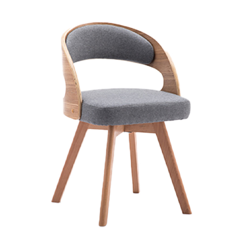 Silla de comedor de madera de estilo moderno, respaldo abierto, sillas laterales para cocina
