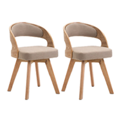 Silla de comedor de madera de estilo moderno, respaldo abierto, sillas laterales para cocina