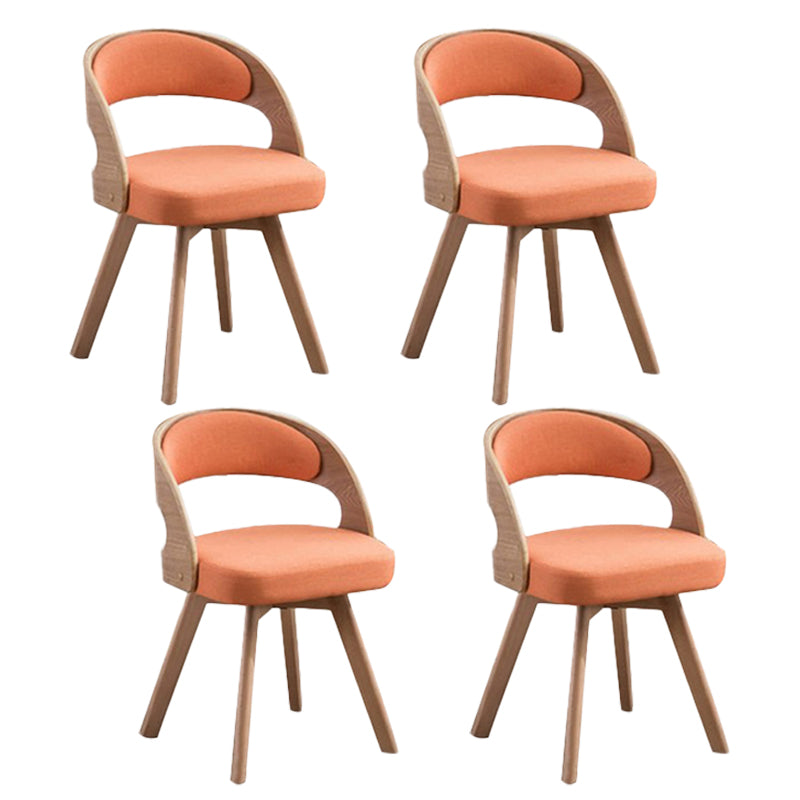 Silla de comedor de madera de estilo moderno, respaldo abierto, sillas laterales para cocina