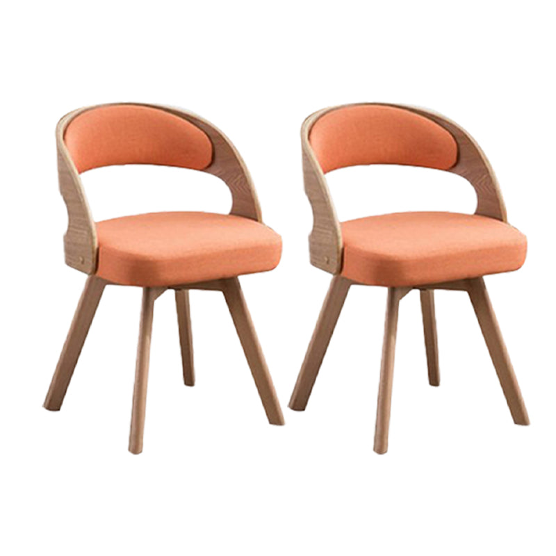 Silla de comedor de madera de estilo moderno, respaldo abierto, sillas laterales para cocina