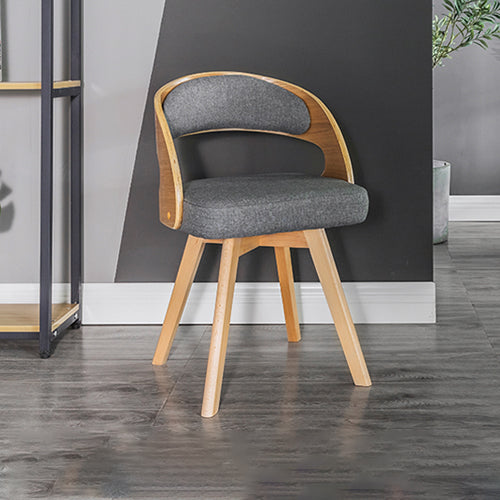 Silla de comedor de madera de estilo moderno, respaldo abierto, sillas laterales para cocina