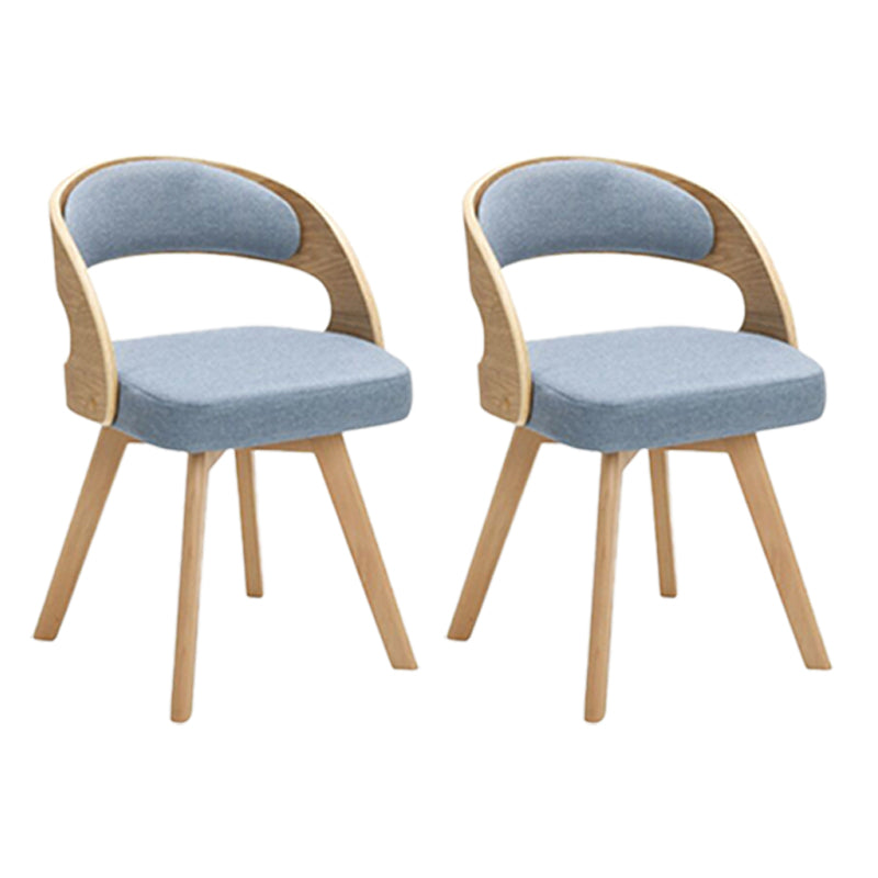 Silla de comedor de madera de estilo moderno, respaldo abierto, sillas laterales para cocina