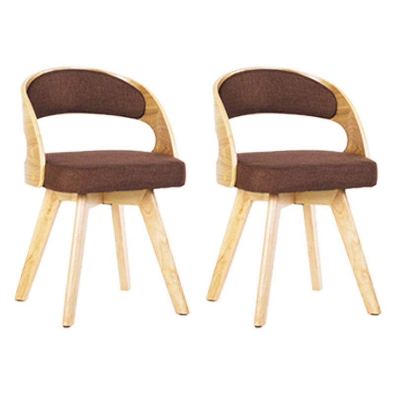 Silla de comedor de madera de estilo moderno, respaldo abierto, sillas laterales para cocina