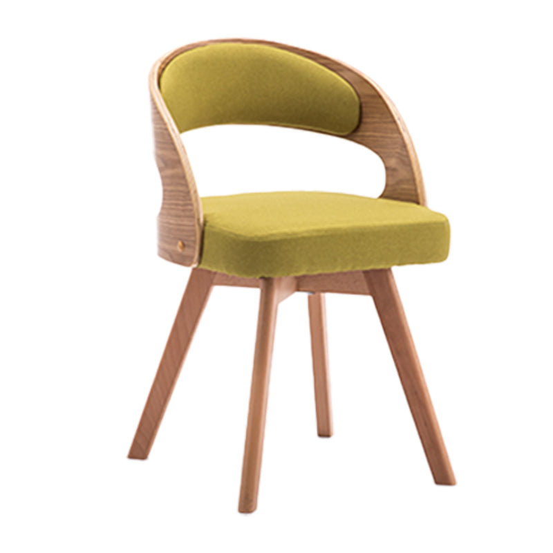 Silla de comedor de madera de estilo moderno, respaldo abierto, sillas laterales para cocina