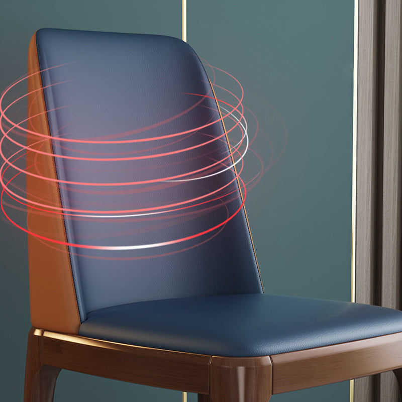 Silla de comedor de madera de estilo escandinavo Silla de comedor con respaldo sólido sin brazos