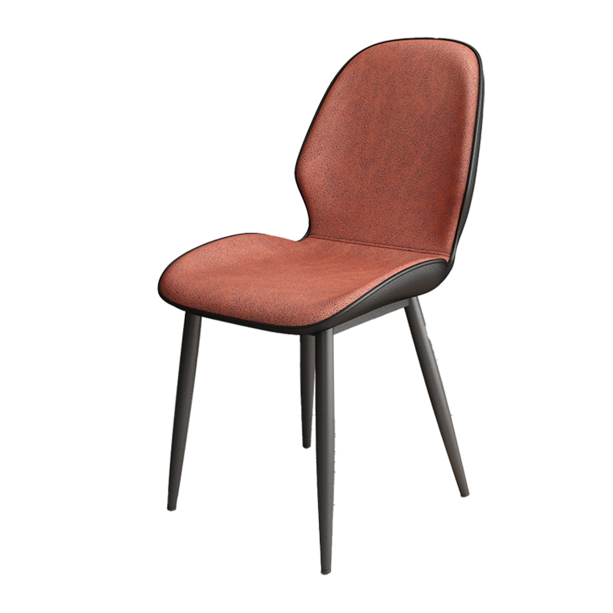 La salle à manger contemporaine en métal préside les chaises sans bras de salle à manger en cuir d'unité centrale pour l'usage d'intérieur