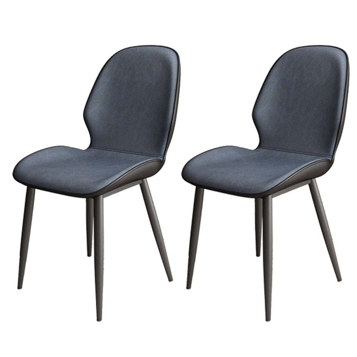 La salle à manger contemporaine en métal préside les chaises sans bras de salle à manger en cuir d'unité centrale pour l'usage d'intérieur
