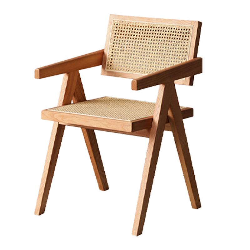 Sillas de madera de roble de estilo moderno, sillón con respaldo abierto para cocina y comedor