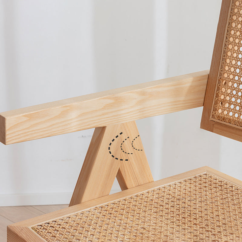 Sillas de madera de roble de estilo moderno, sillón con respaldo abierto para cocina y comedor