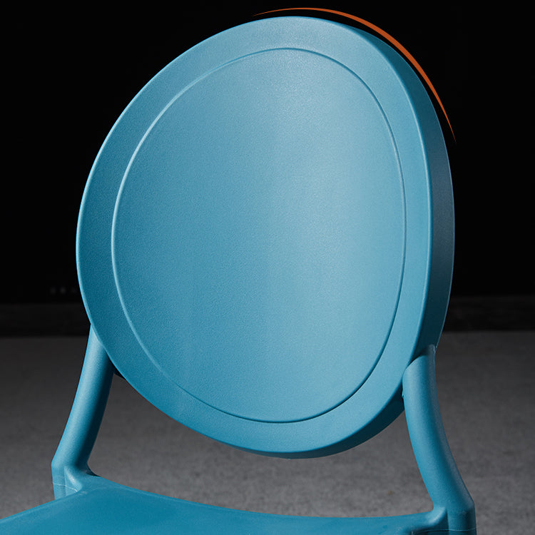 Chaise de salle à manger en plastique de style moderne, chaises latérales empilables à dossier ouvert pour la cuisine