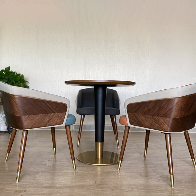 Contemporary Style Wooden Dining Chair Parsons Dining Arm Single Chair