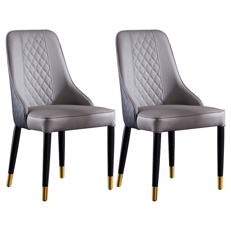 Sillas de comedor de madera estilo moderno Dining Parsons Silla auxiliar sin brazos (juego de 2)