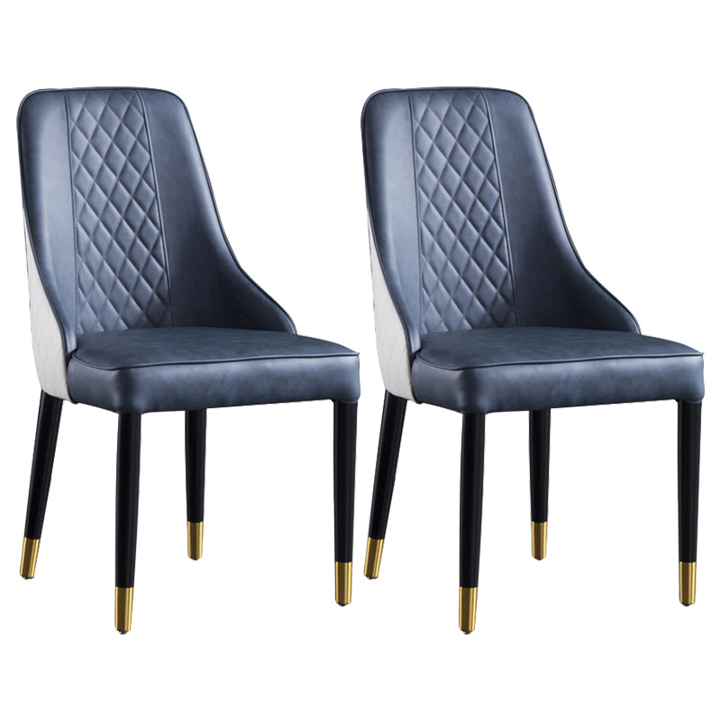 Sillas de comedor de madera estilo moderno Dining Parsons Silla auxiliar sin brazos (juego de 2)