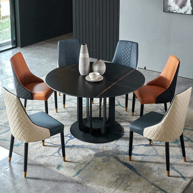 Sillas de comedor de madera estilo moderno Dining Parsons Silla auxiliar sin brazos (juego de 2)