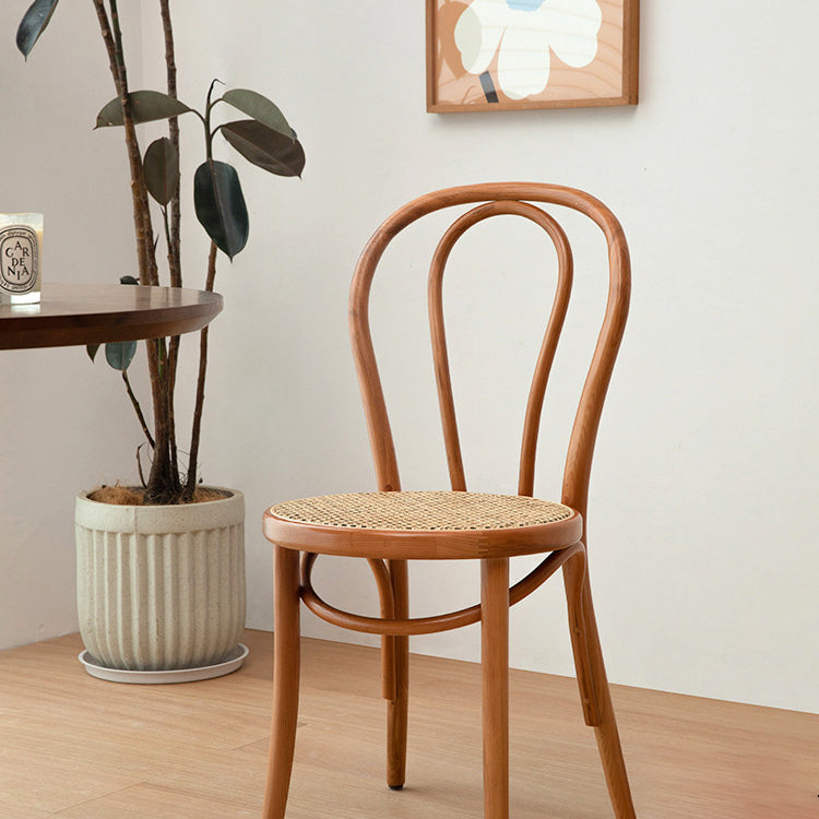 Chaises de salle à manger sans accoudoirs en bois courbé Chaises d'appoint en bois avec pieds en hêtre