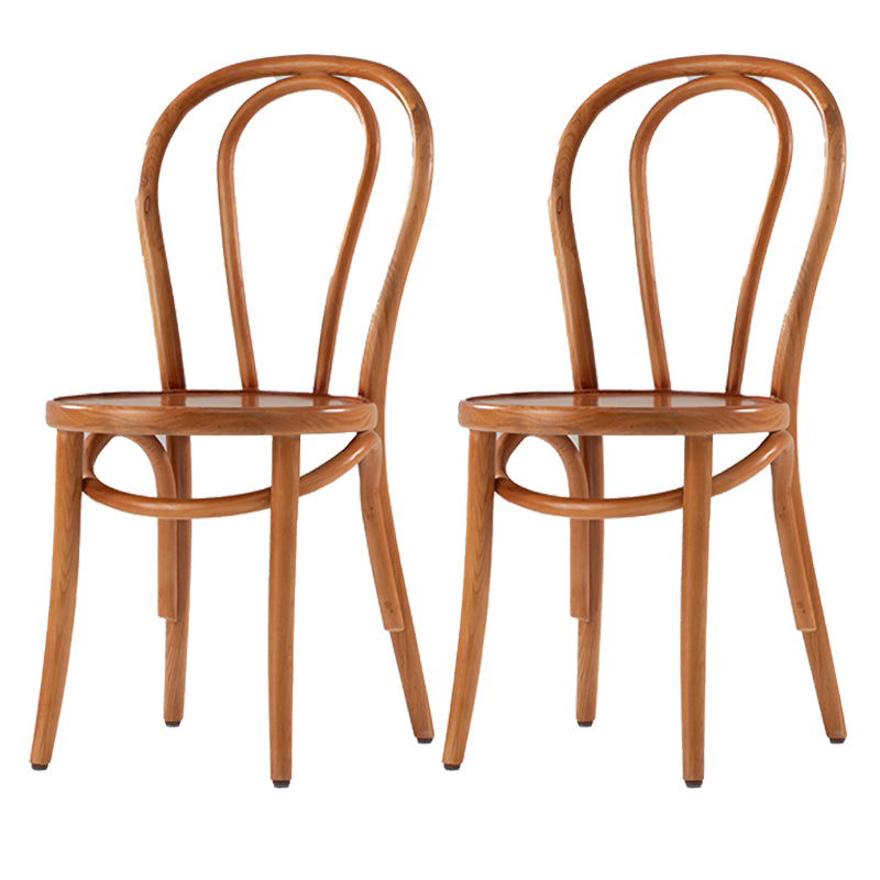 Chaises de salle à manger sans accoudoirs en bois courbé Chaises d'appoint en bois avec pieds en hêtre