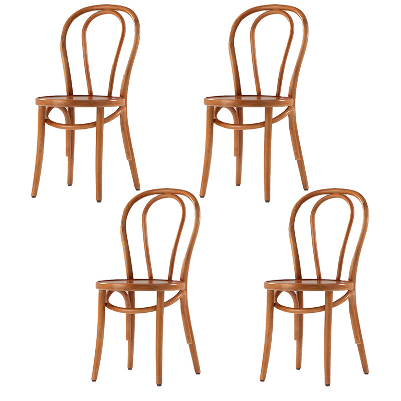 Chaises de salle à manger sans accoudoirs en bois courbé Chaises d'appoint en bois avec pieds en hêtre