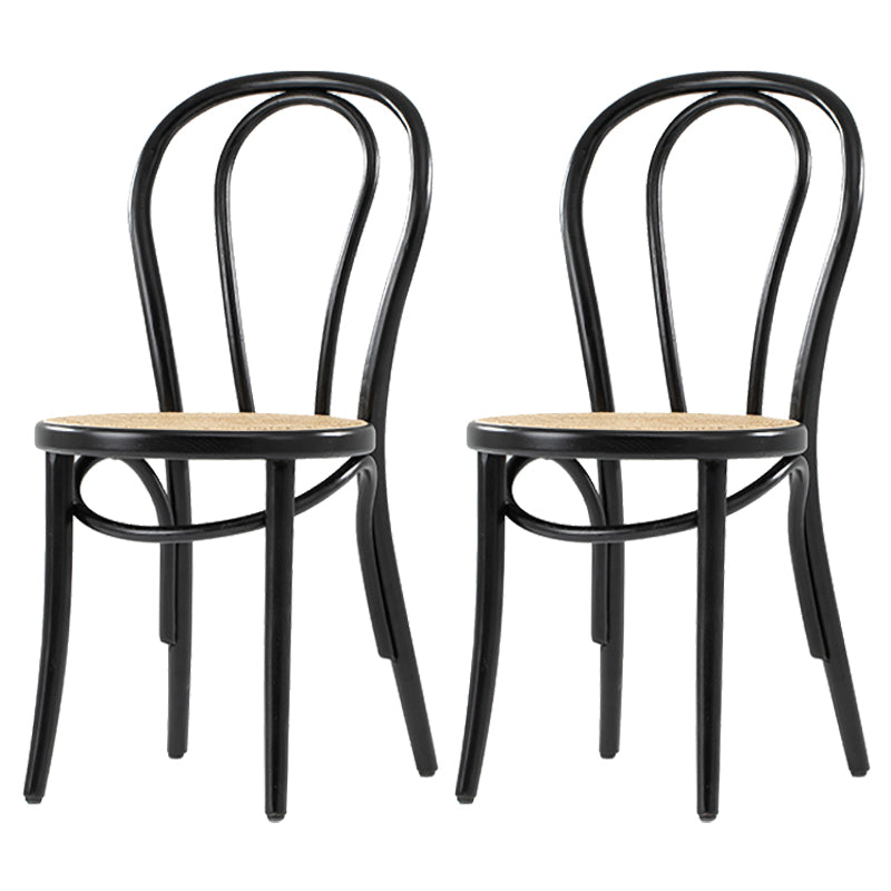 Chaises de salle à manger sans accoudoirs en bois courbé Chaises d'appoint en bois avec pieds en hêtre
