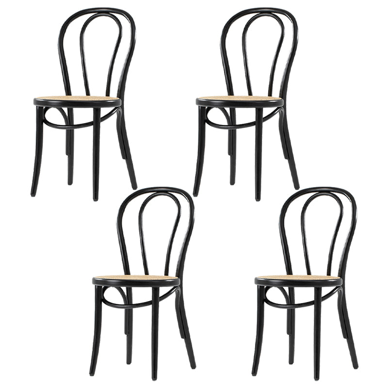 Chaises de salle à manger sans accoudoirs en bois courbé Chaises d'appoint en bois avec pieds en hêtre