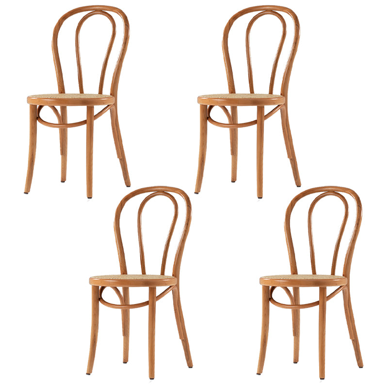 Chaises de salle à manger sans accoudoirs en bois courbé Chaises d'appoint en bois avec pieds en hêtre