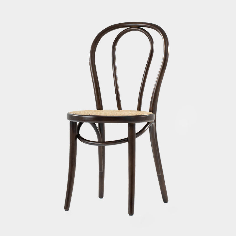 Chaises de salle à manger sans accoudoirs en bois courbé Chaises d'appoint en bois avec pieds en hêtre