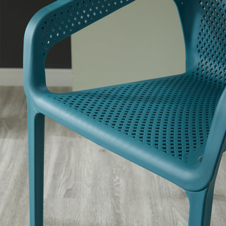 Silla de comedor de plástico de estilo moderno, sillas laterales de comedor apilables para cocina