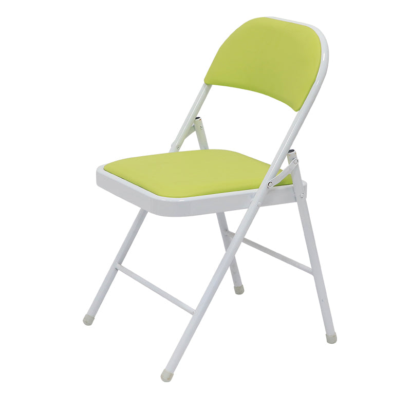 Chaise d'appoint moderne en métal, intérieur et extérieur, sans accoudoirs, pliable, à dossier ouvert, pour salle à manger