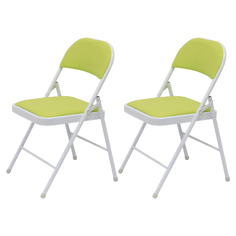 Chaise d'appoint moderne en métal, intérieur et extérieur, sans accoudoirs, pliable, à dossier ouvert, pour salle à manger