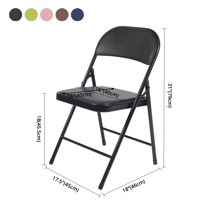 Chaise d'appoint moderne en métal, intérieur et extérieur, sans accoudoirs, pliable, à dossier ouvert, pour salle à manger
