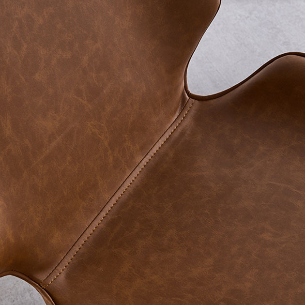 Chaise de salle à manger en métal de style contemporain, chaises latérales sans accoudoirs à oreilles pour cuisine