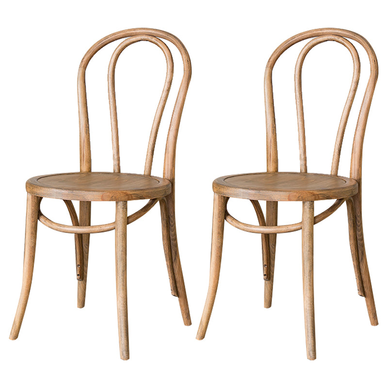 Sillas modernas de madera maciza de haya, juego de sillas laterales con respaldo Windsor para comedor y cocina