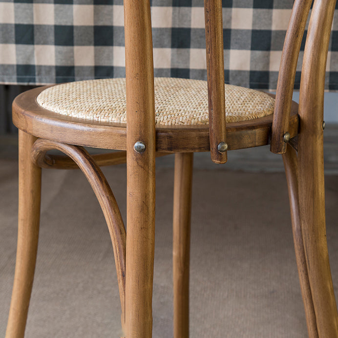 Sillas modernas de madera maciza de haya, juego de sillas laterales con respaldo Windsor para comedor y cocina