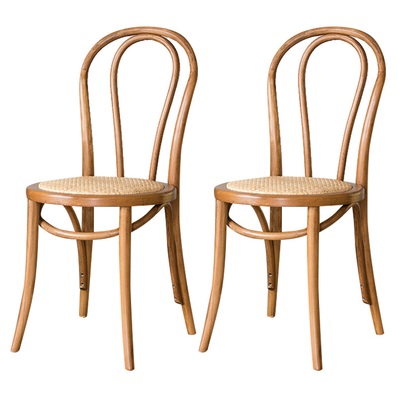 Sillas modernas de madera maciza de haya, juego de sillas laterales con respaldo Windsor para comedor y cocina