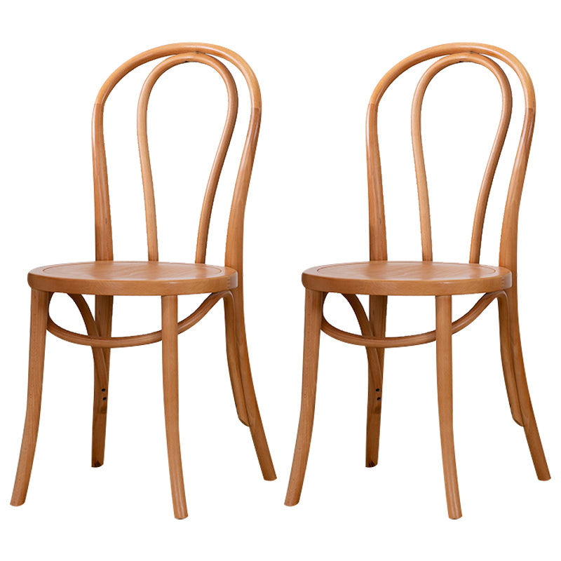 Sillas modernas de madera maciza de haya, juego de sillas laterales con respaldo Windsor para comedor y cocina