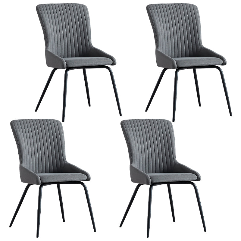 Silla de comedor de metal de estilo moderno, silla lateral con brazo de comedor para cocina