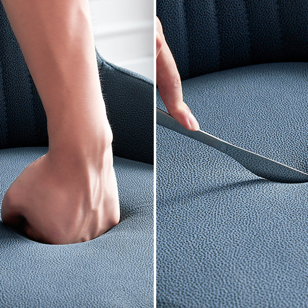 Silla de comedor de metal de estilo moderno, silla lateral con brazo de comedor para cocina