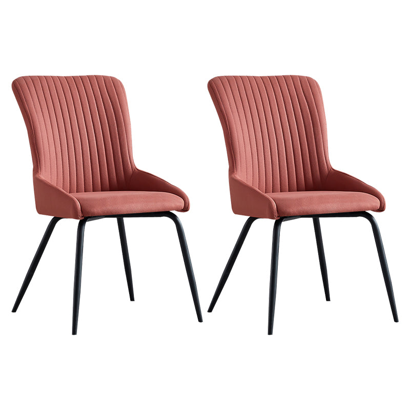 Silla de comedor de metal de estilo moderno, silla lateral con brazo de comedor para cocina