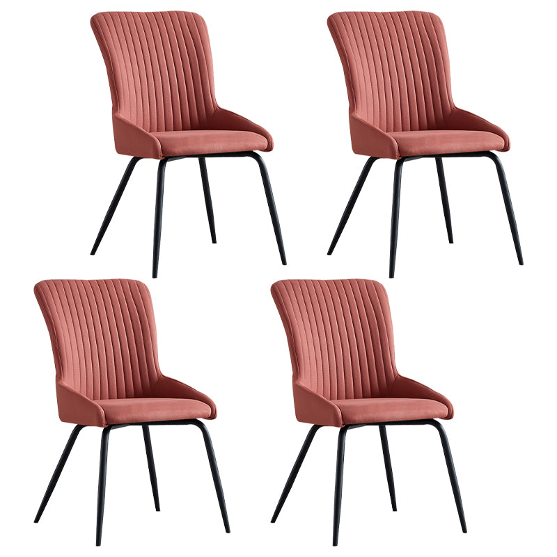 Silla de comedor de metal de estilo moderno, silla lateral con brazo de comedor para cocina