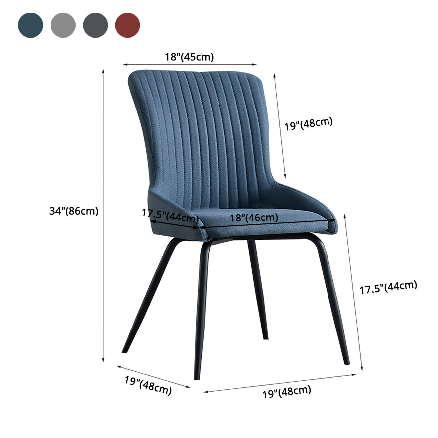 Silla de comedor de metal de estilo moderno, silla lateral con brazo de comedor para cocina